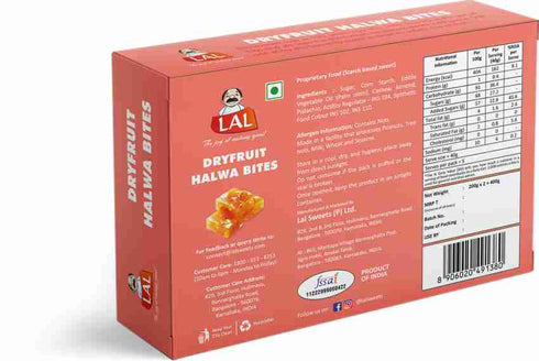 Lal Sweets Dryfruits Halwa Bites 400g
